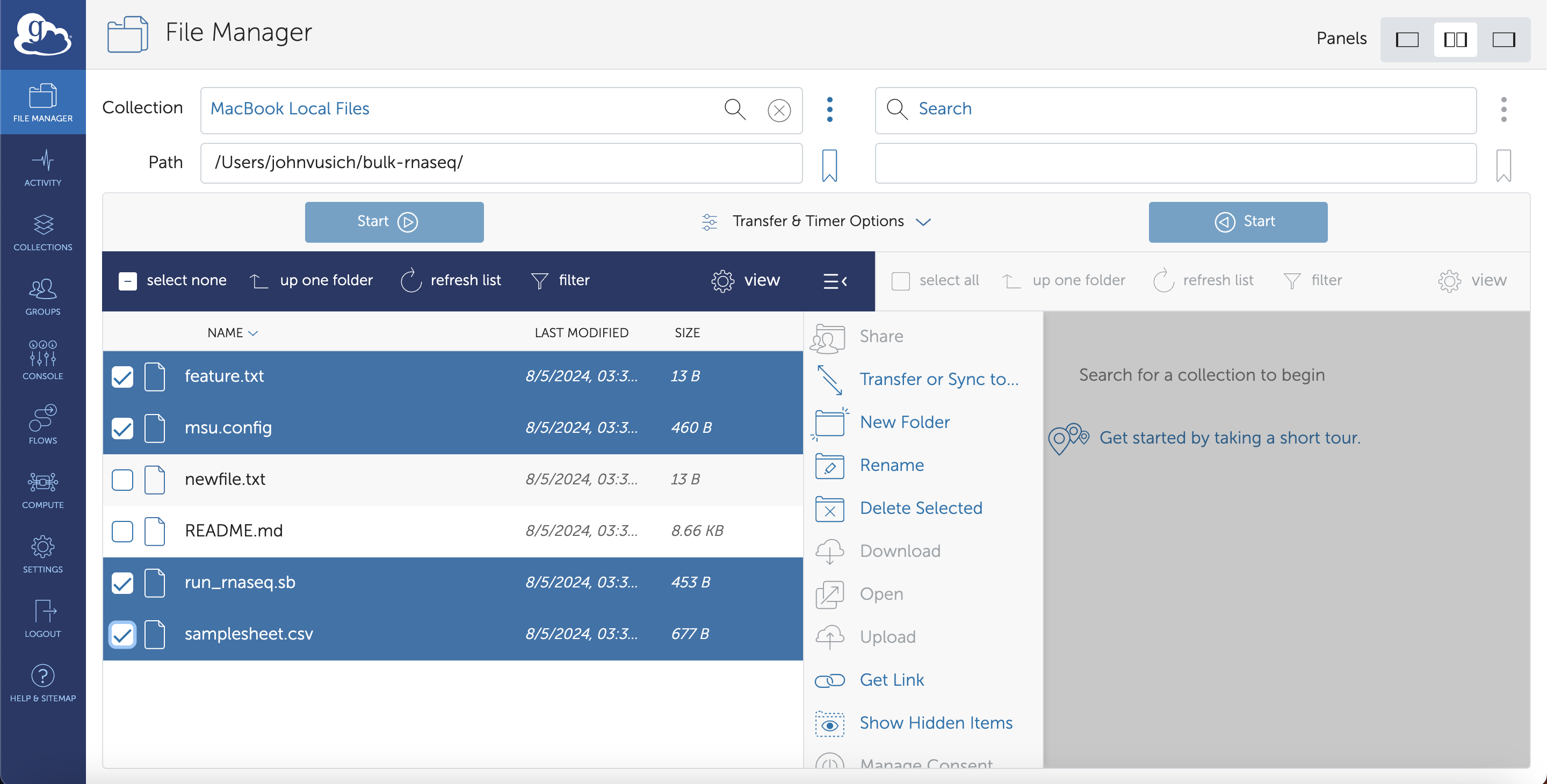 Select Files from OneDrive